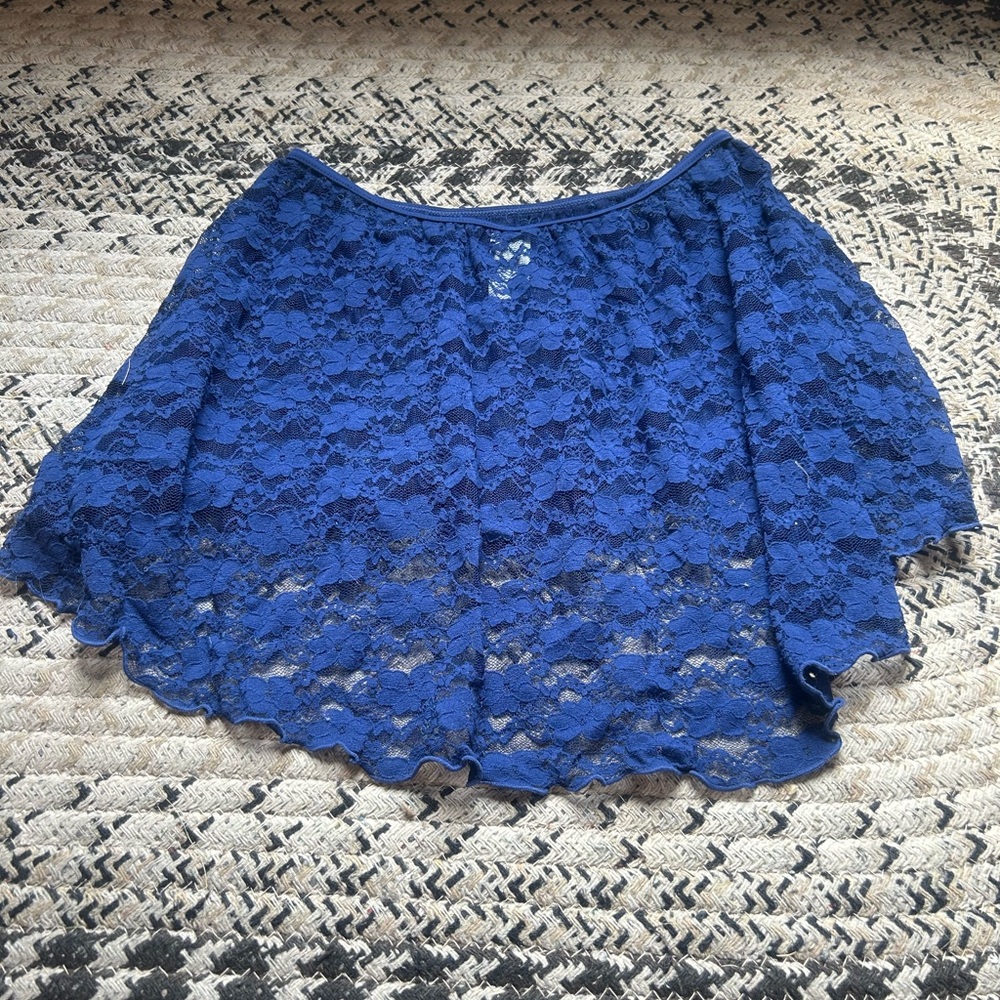 Balera Blue Lace Ballet Skirt